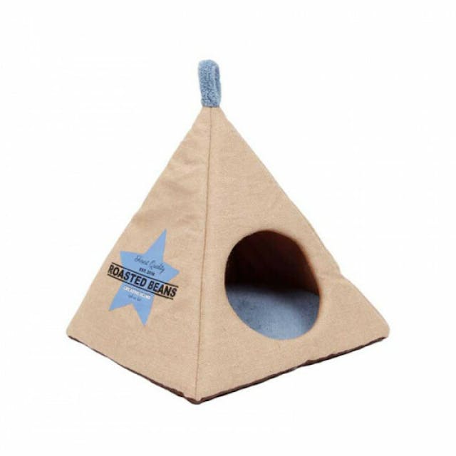 Abri tipi en jute pour chat