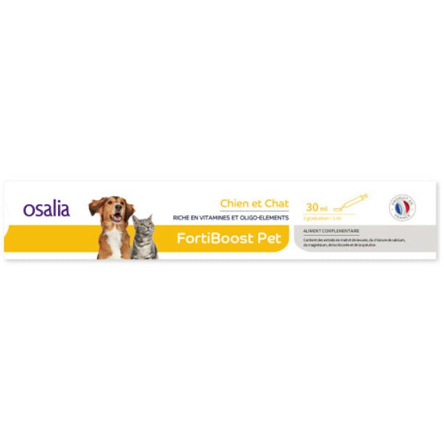 Aliment complémentaire FortiBoostPet pour chien ou chat