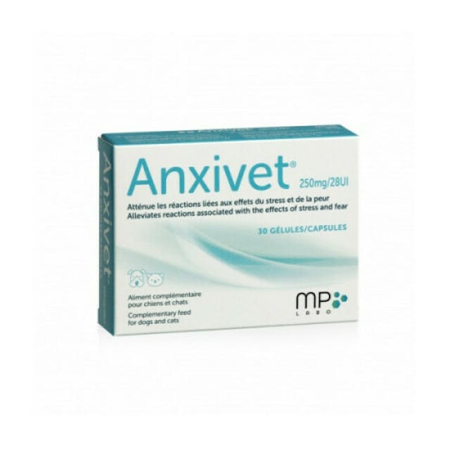 Anxivet anti-stress pour chien et chat 30 gélules MP Labo