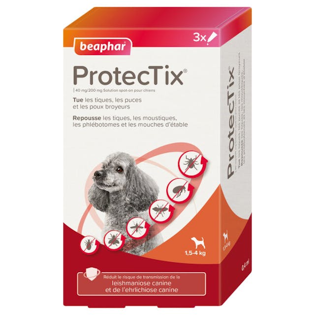 Protectix Beaphar anti tiques puces et poux broyeurs