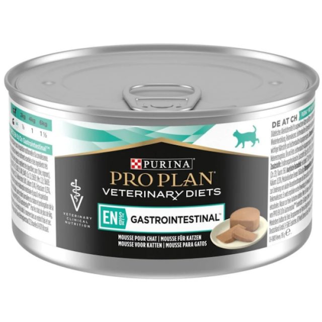 Boîtes Pro Plan Veterinary Diet DM St/Ox Gastrointestinal pour chats 24 boîtes 195 g