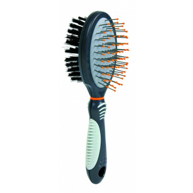 Brosse pour chien double face Trixie en plastique