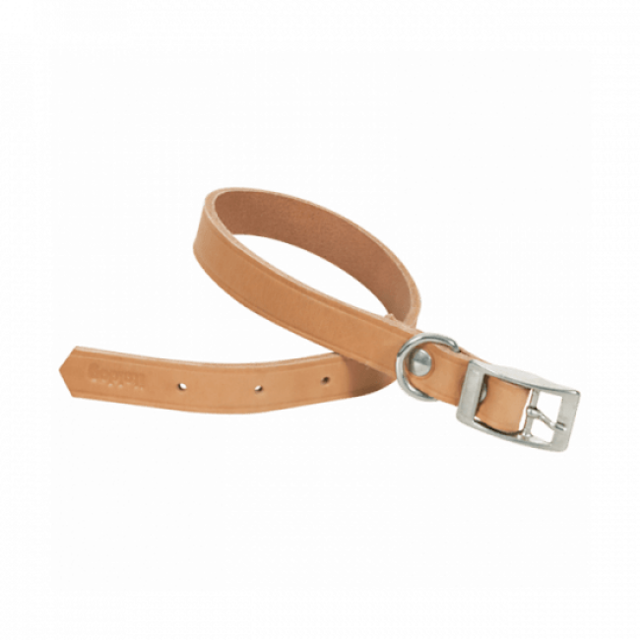 Collier pour chien en cuir naturel Chapuis Sellerie