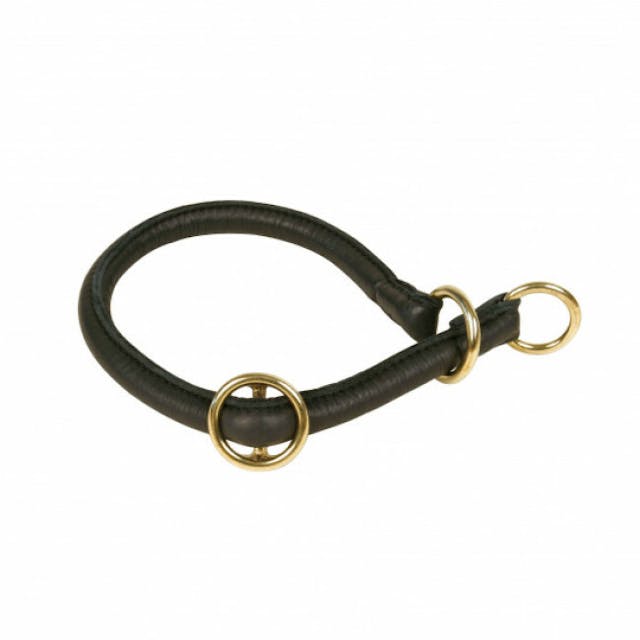 Collier rond en cuir souple pour chien