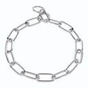 Collier sanitaire pour chien chaîne en acier chromé  - L53 diamètre d'ouverture 45 cm