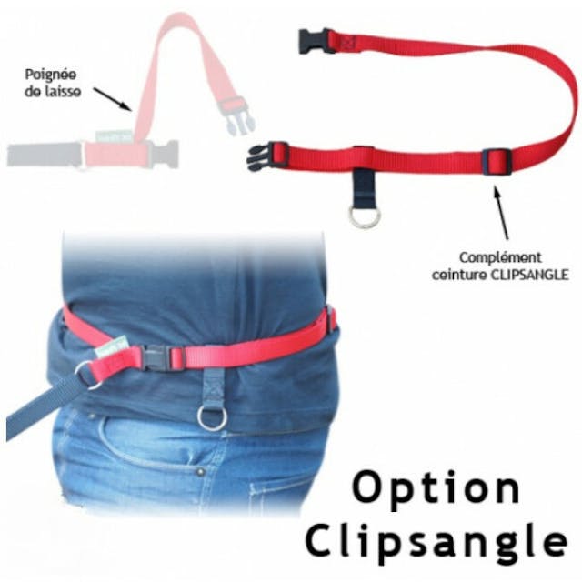 Complément de ceinture Clipsangle pour laisse Cartahu / Educlip / Extenclip