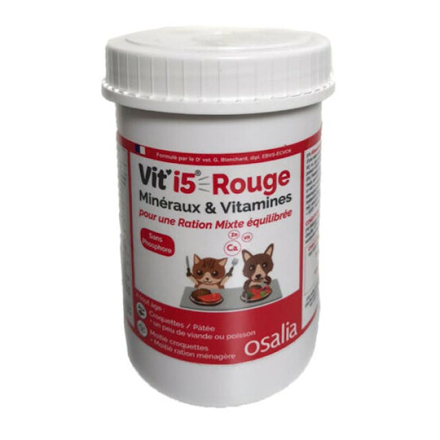 Complément alimentaire VITI'5 Rouge pour chien et chat