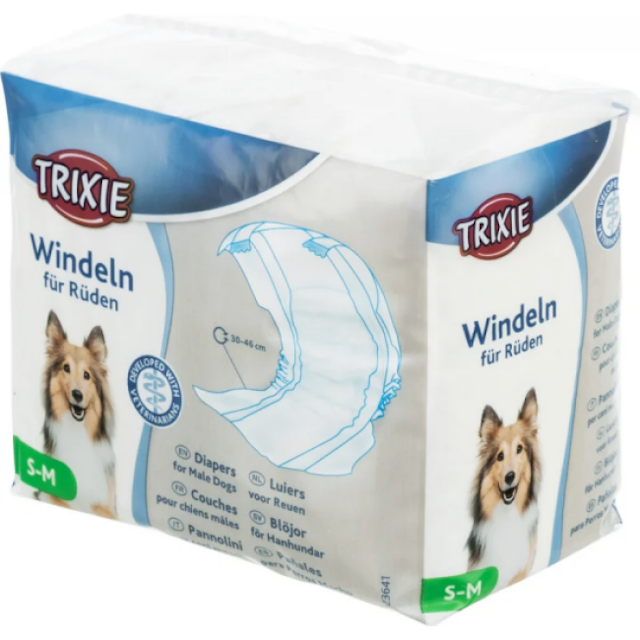 Couche pour chien mâle jetable pour incontinence et fuite urinaire