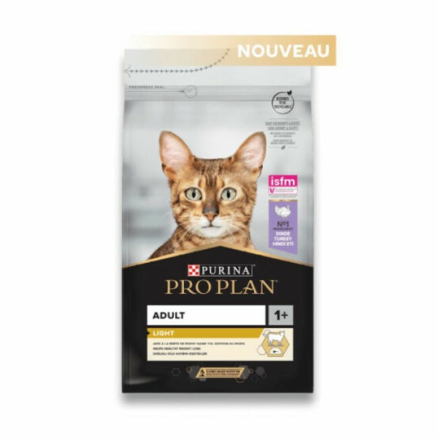 Croquettes allégées pour chat adulte Pro Plan dinde et riz