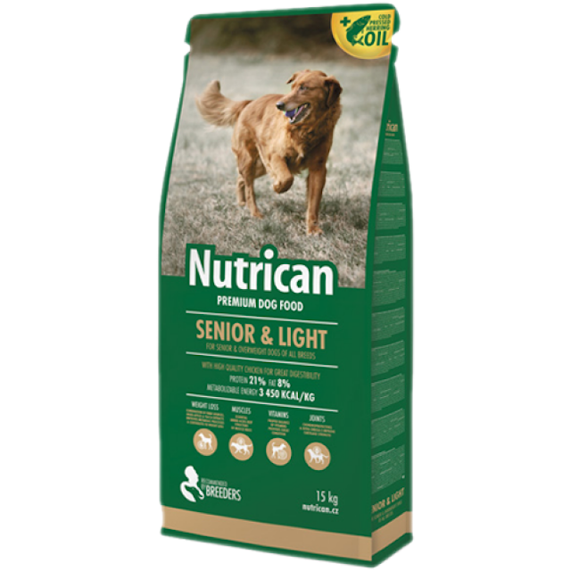 Croquettes Nutrican Light & Senior pour chien stérilisé ou âgé Poulet