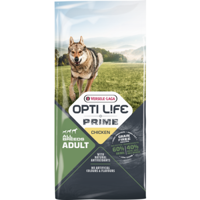 Croquettes Opti Life Prime pour chien adulte au poulet