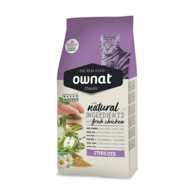 Croquettes pour chat adulte stérilisé classic Ownat