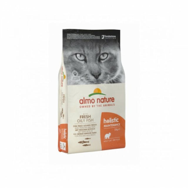 Croquettes pour chat Almo Nature poisson blanc et riz Holistic