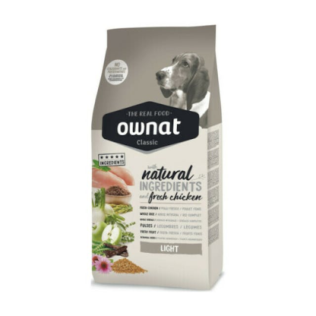 Croquettes pour chien adulte Light Classic Ownat