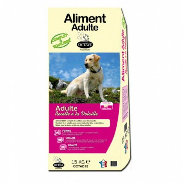 Croquettes pour chien adulte Octave sac de 15 kg