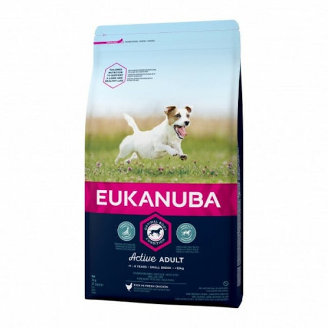 Croquettes pour chien adulte petites races Eukanuba au poulet