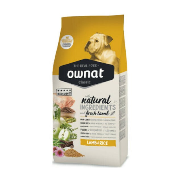 Croquettes pour chien Classic Agneau et Riz Ownat