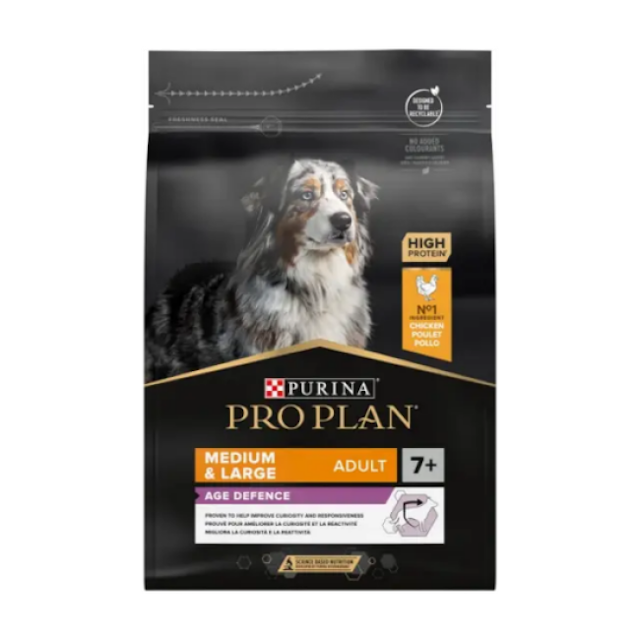 Croquettes pour chien senior +7 Medium & Large Pro Plan OptiAge