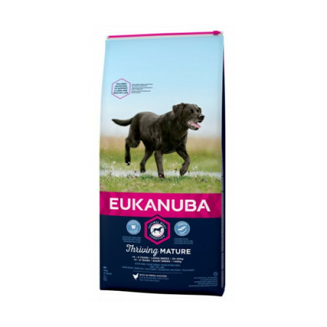 Croquettes pour chien senior Eukanuba grandes races au poulet