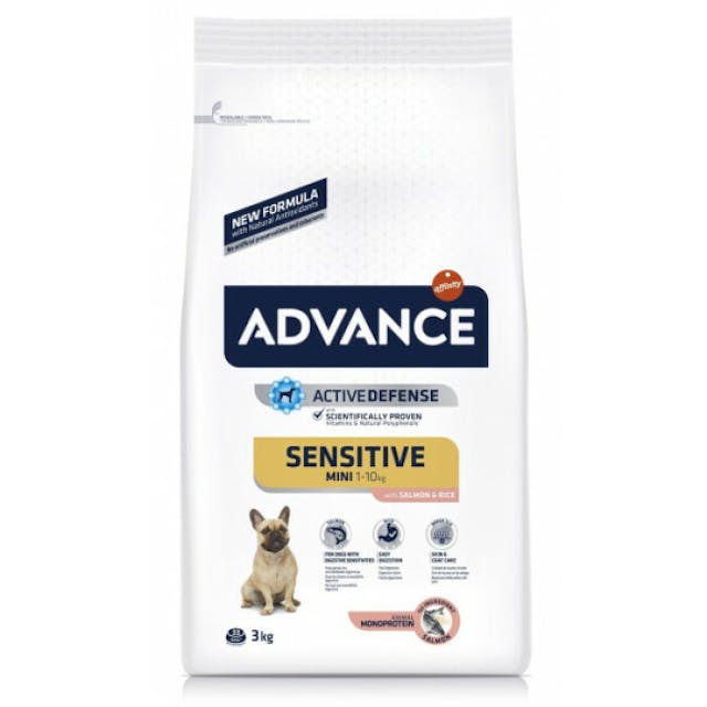 Croquettes pour chiens adultes petite race Advance Sensitive Sac 3 kg