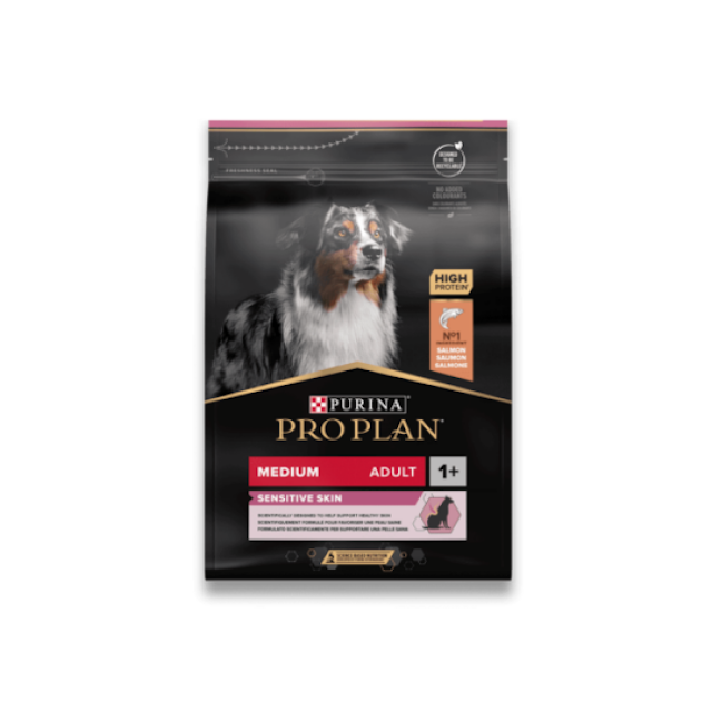 Croquettes Pro Plan chien Adulte Opti Medium Sensitive au saumon