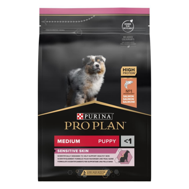 Croquettes Pro Plan Medium Puppy Sensitive Skin OptiDerma