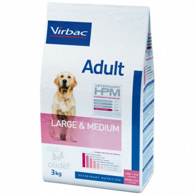 Croquettes Virbac Veterinary HPM Adult Large et Medium