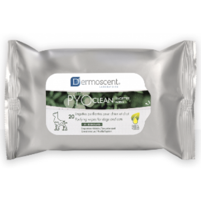 Dermoscent Pyo Clean 20 lingettes pour chiens et chats