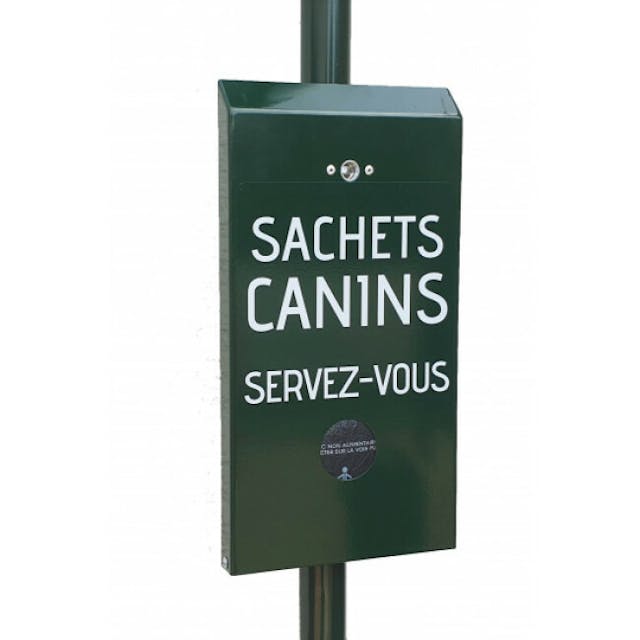 Distributeur liasse pour déjections canines