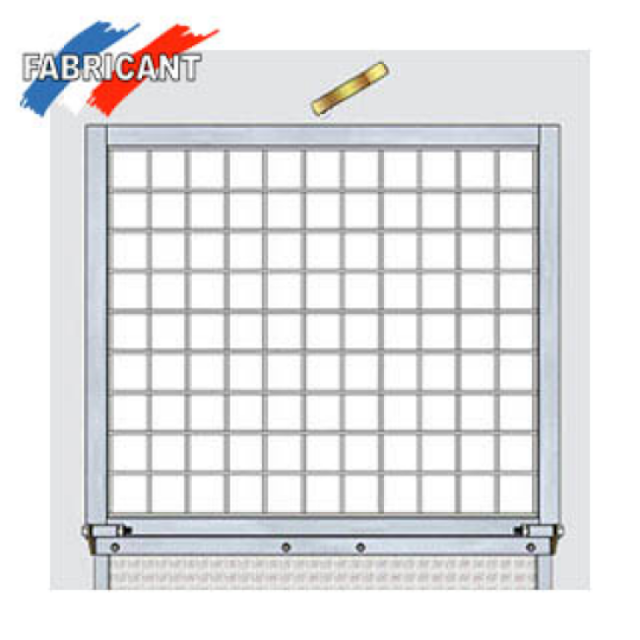 Fenêtre grillagée pour panneaux