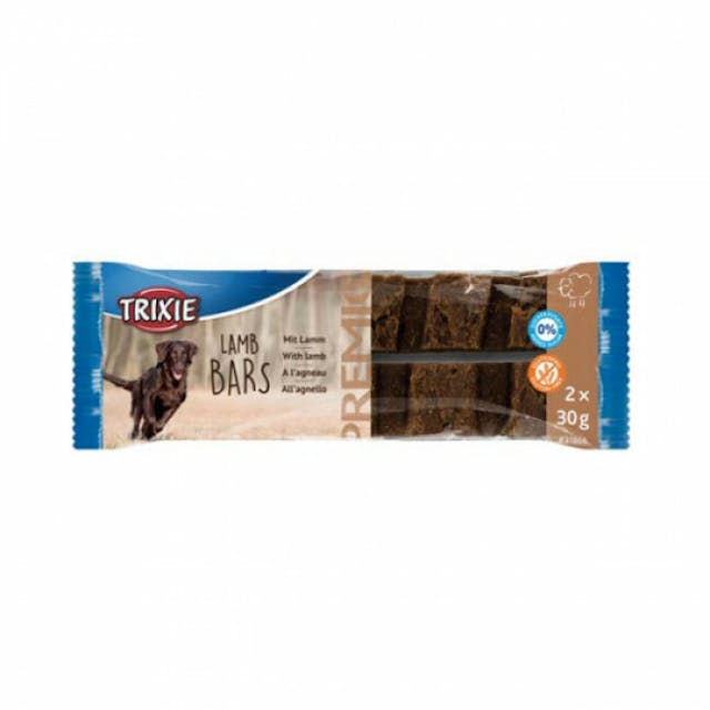 Friandises 2 barres à l'agneau pour chien - 2 x 30g