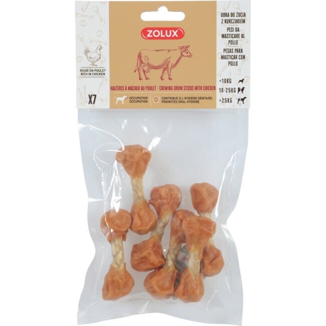 Friandises haltères à mâcher pour chien Zolux