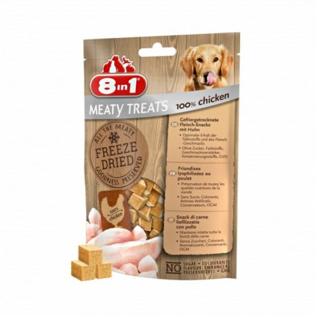 Friandises lyophilisées sans céréales pour chien Freeze Dried 8in1