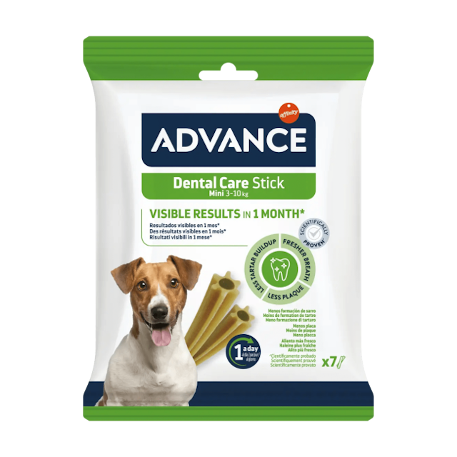 Friandises pour chien petite race soin dentaire Stick Mini Advance