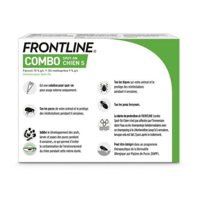 Frontline anti puce et tique Spot On Combo pour chien