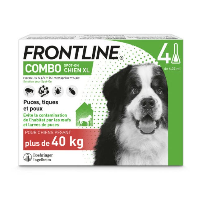 Frontline anti puce et tique Spot On Combo pour chien