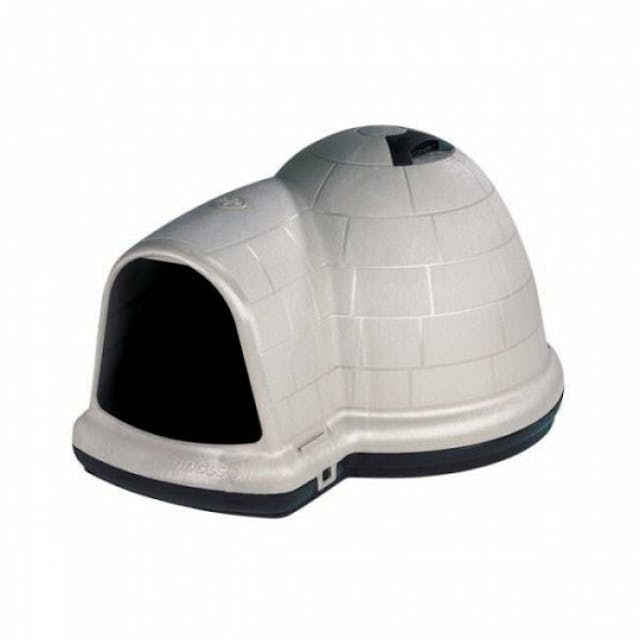 Niche igloo plastique isolée pour chien Indigo Petmate