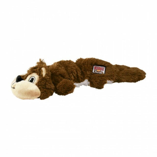 Jouet peluche écureuil rembourrage corde pour chien KONG Scunch Knots