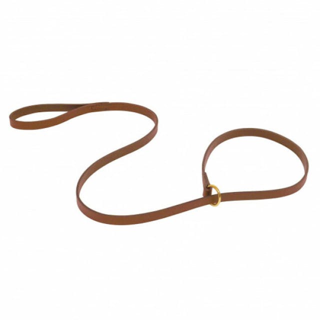 Laisse cuir lasso pour chien de chasse