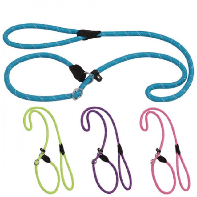 Laisse lasso en corde nylon ColoRope pour chien