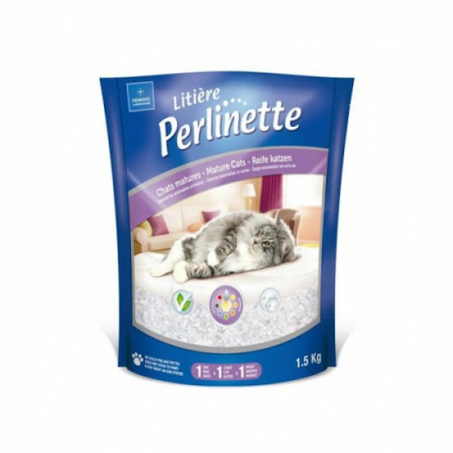 Litière Perlinette silice pour chat mature