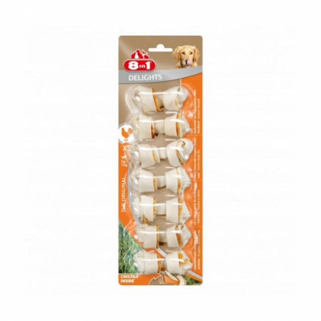 Os à mâcher pour chien en sticks Delight 8 in 1 au poulet