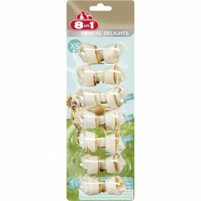 Os à mâcher pour chien Dental Delight 8 in 1 au poulet