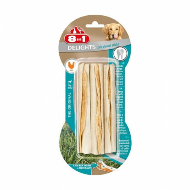 Os à mâcher pour chien Dental sticks Delights 8 in 1