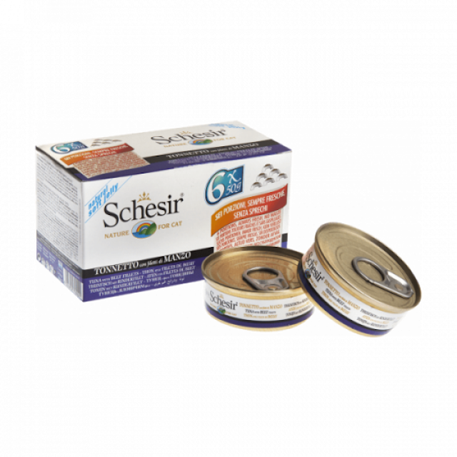 Pâtée pour chat Schesir en gelée - Lot de 6 boîtes x 50 g