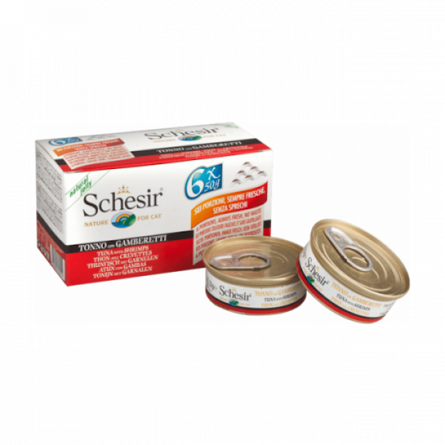 Pâtée pour chat Schesir en gelée - Lot de 6 boîtes x 50 g