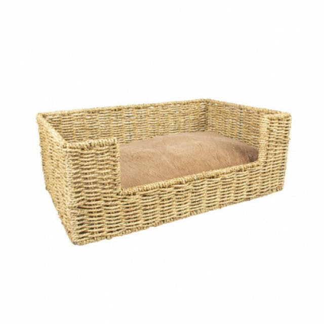 Panier en zostère avec coussin Laguna pour chien et chat