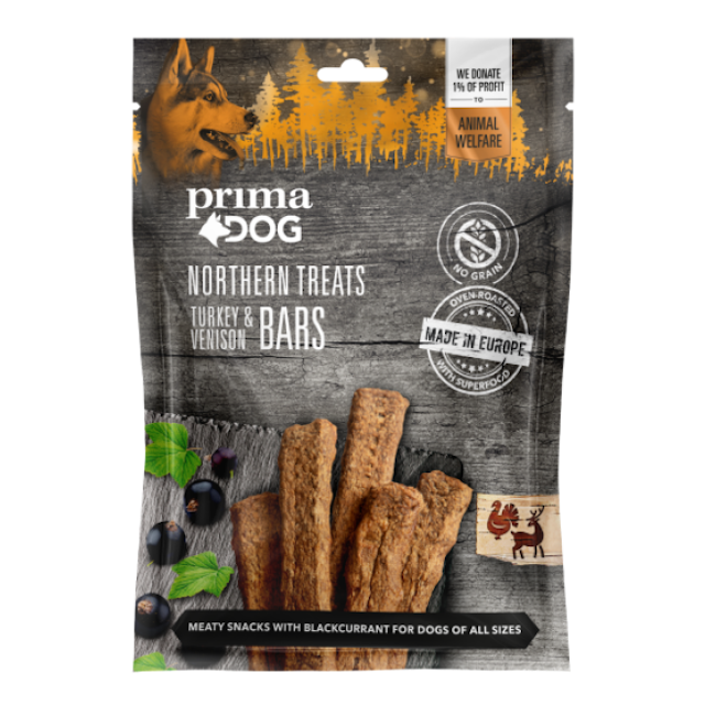 Friandises PrimaDog Northern Treats sans céréales pour chien