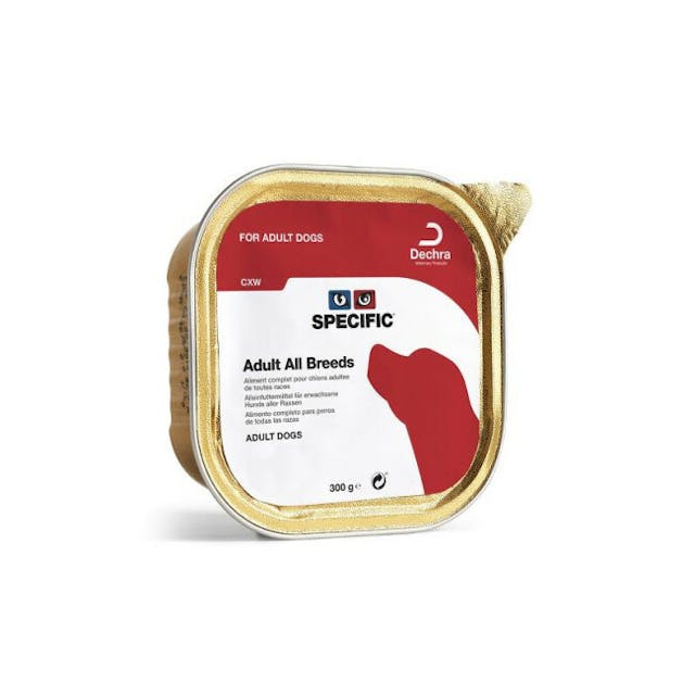 Pâtée pour chien adulte toutes races CXW Specific - Lot de 6 barquettes de 300 g