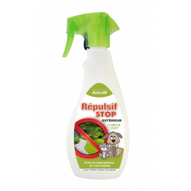 Répulsif d’extérieur pour chien et chat Agecom spray 500 ml